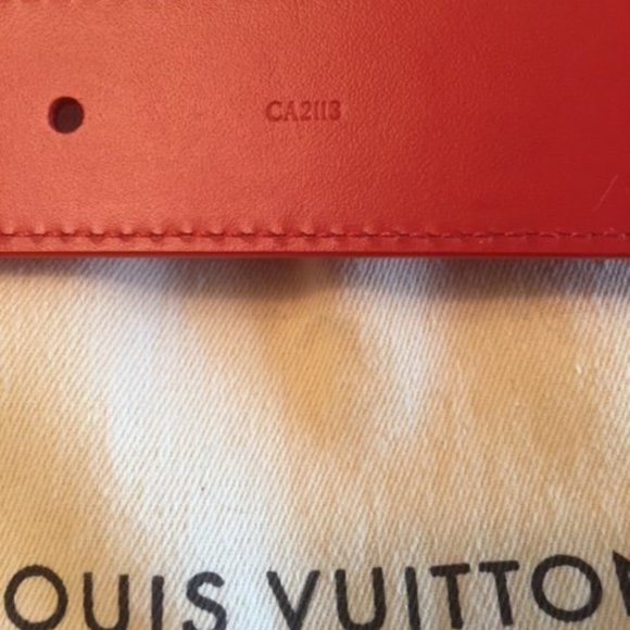 LV DAMIER INFINI BELT MAGMA ORANGE M9550 - Limited - Picture 6 of 6